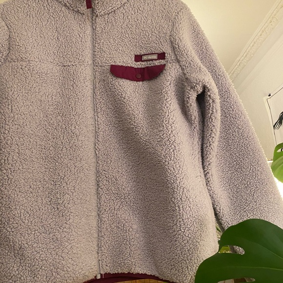 🤍SOLD🤍Columbia fleece zip up with collar - Picture 4 of 4
